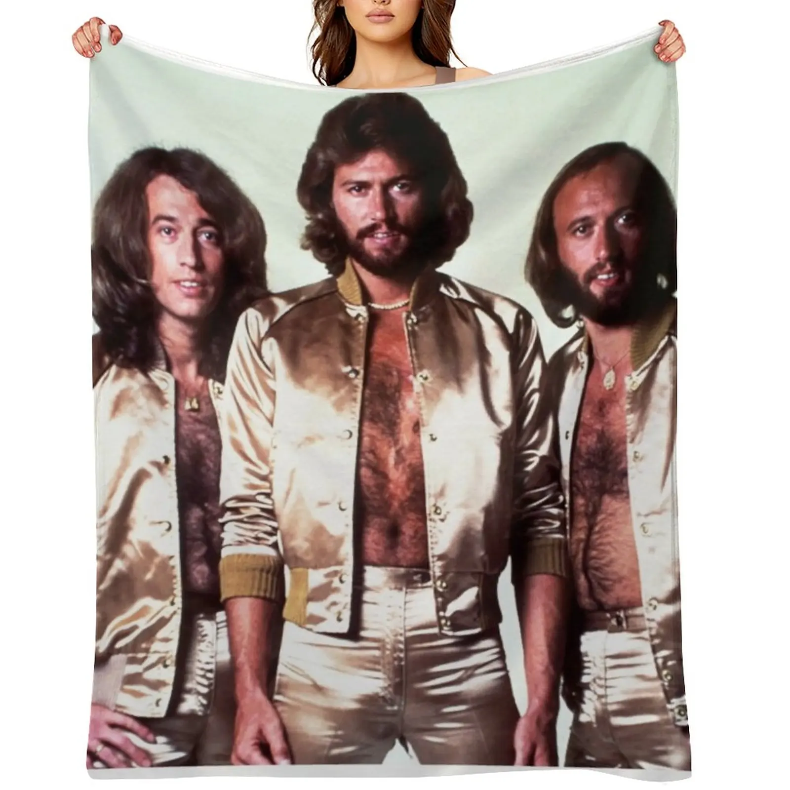 

Дизайн Actually A Bee Gees Band Плакат Пледы Туристическое одеяло Симпатичные клетчатые одеяла для диванов Одеяла