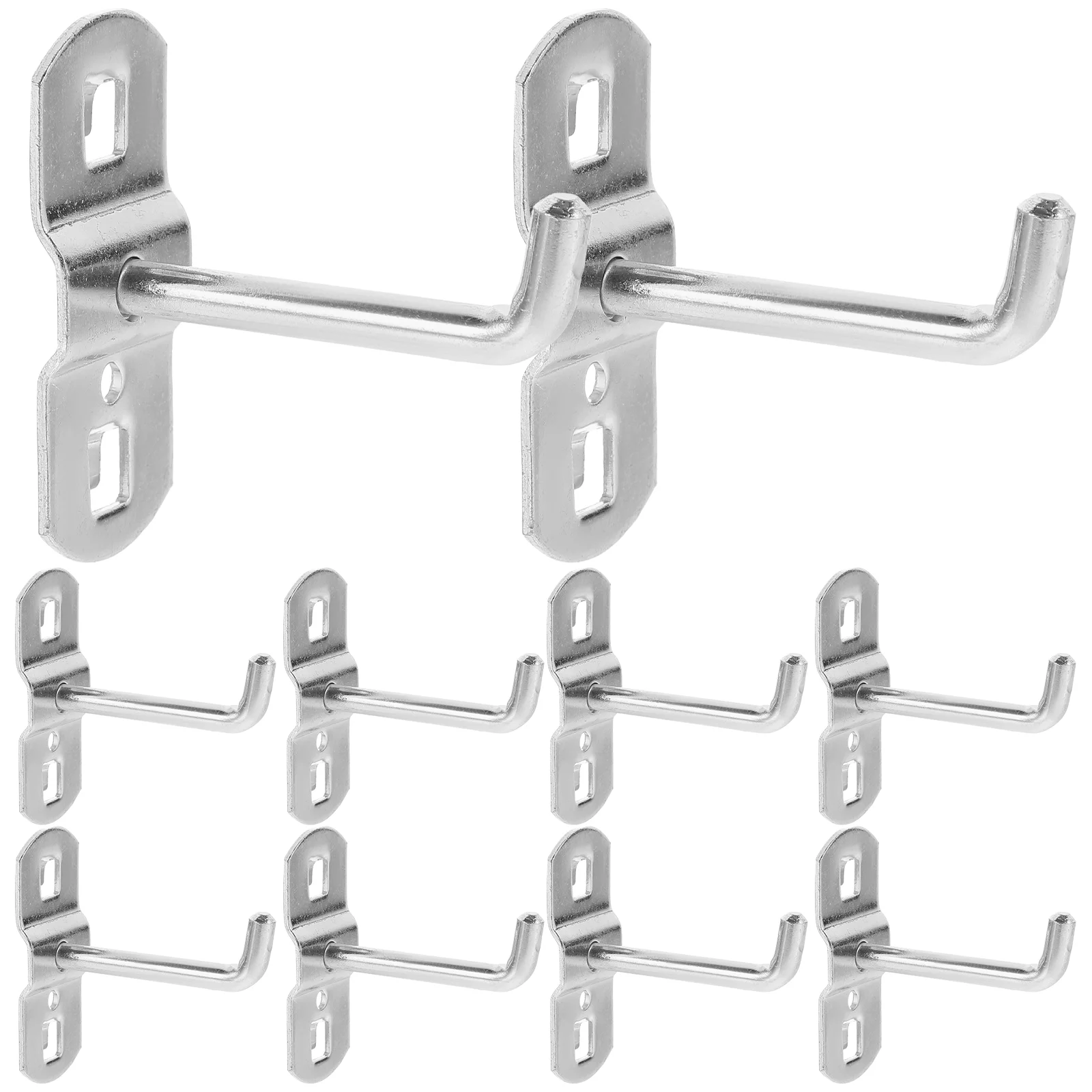 12 Pcs Tool Hook Display Peg Hooks Cabinet Rack Cell Phone Stand Board Hooking Iron Supermarket Shelf Pegboard Child Shelves