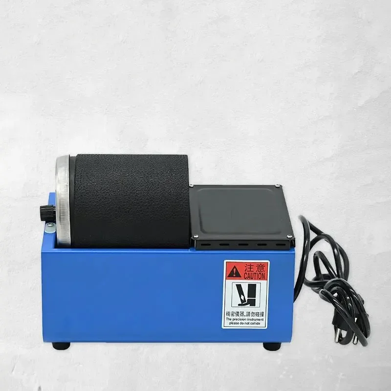 Mini Rotary Polishing Machine, Bead Polishing Machine with Rubber Barrel, Roll Barrel Rotating Grinding Jewelry Tools