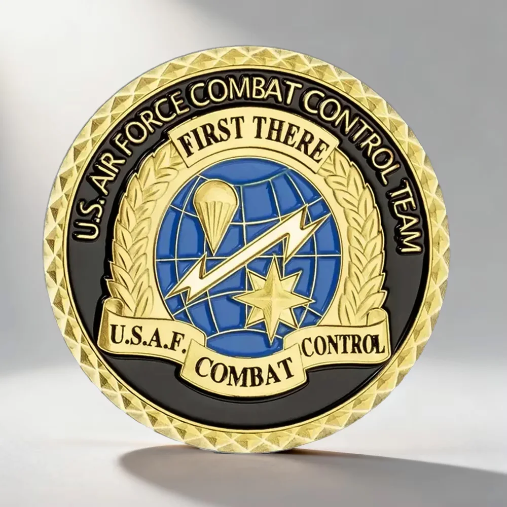 U.S Air Force Combat Control Team Gold Plated Souvenir Coins Department of The Air Force Commemorative Coin
