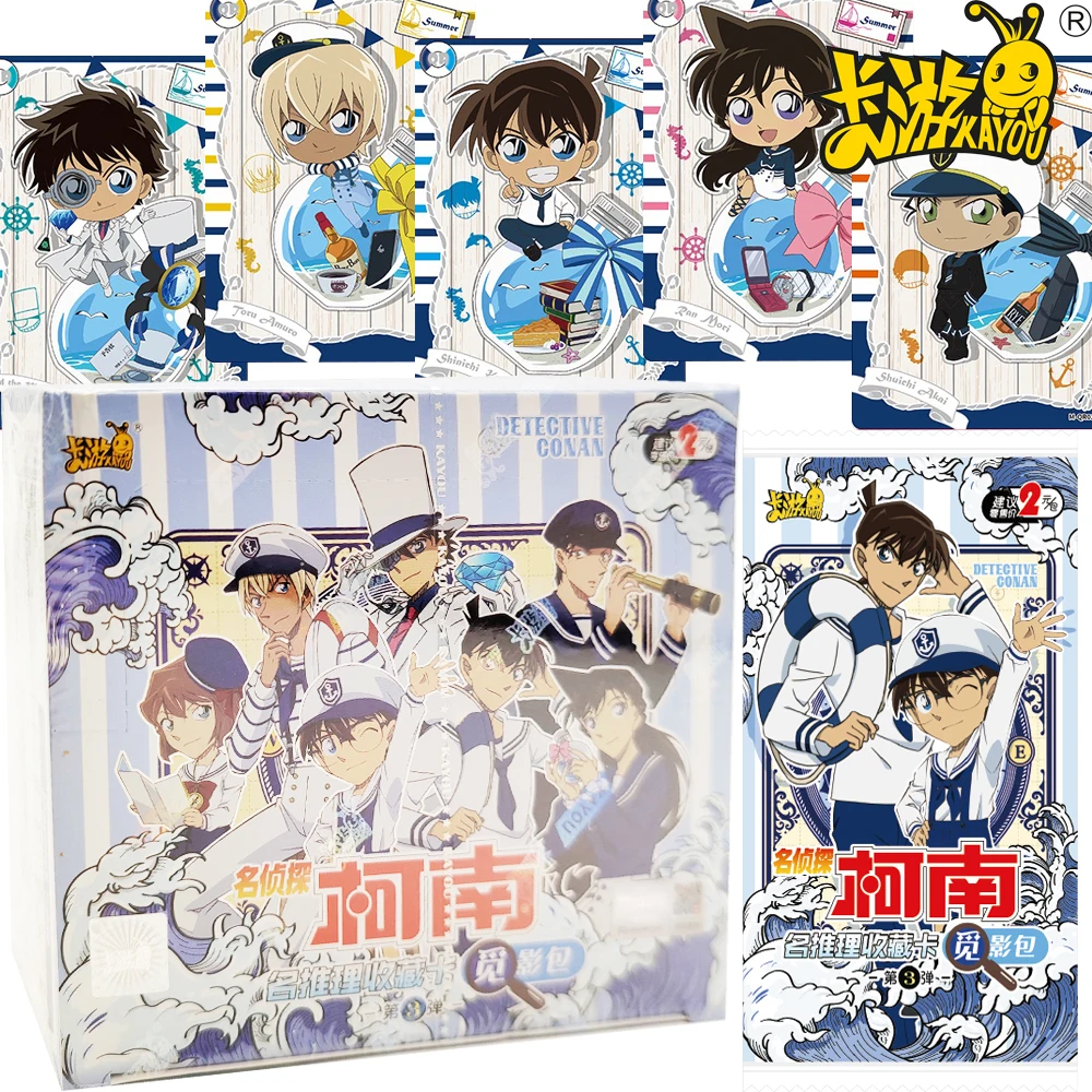 

Genuine KAYOU Detective Conan Collection Cards for Fans Popular Anime Protagonist Cute Creative Fun Cards Festival Gifts Toys