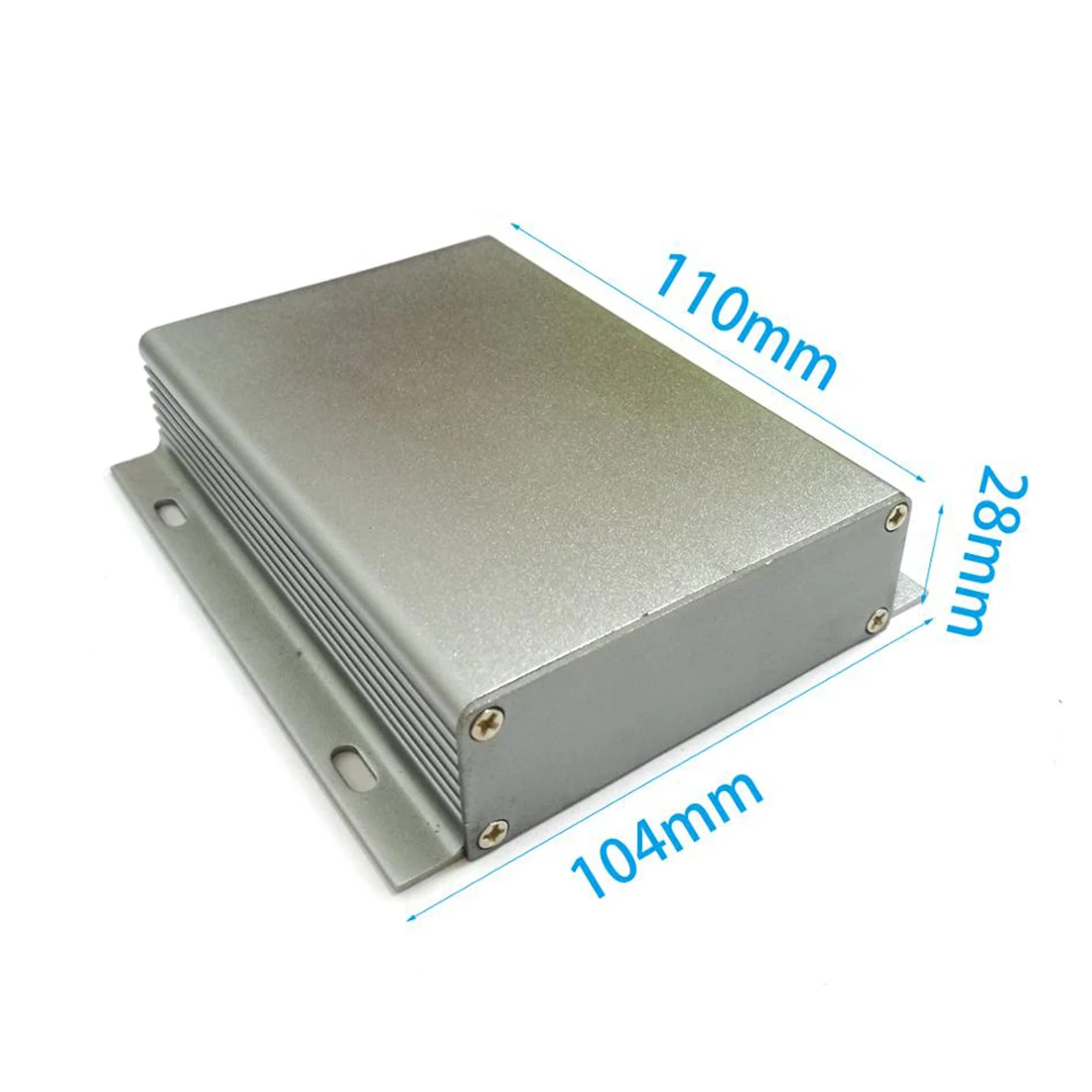 1pc 104*28*120mm Aluminum Enclosure DIY PCB Project Box Power Shell Case Electronics Housing Panel Mounting Type Black NEW