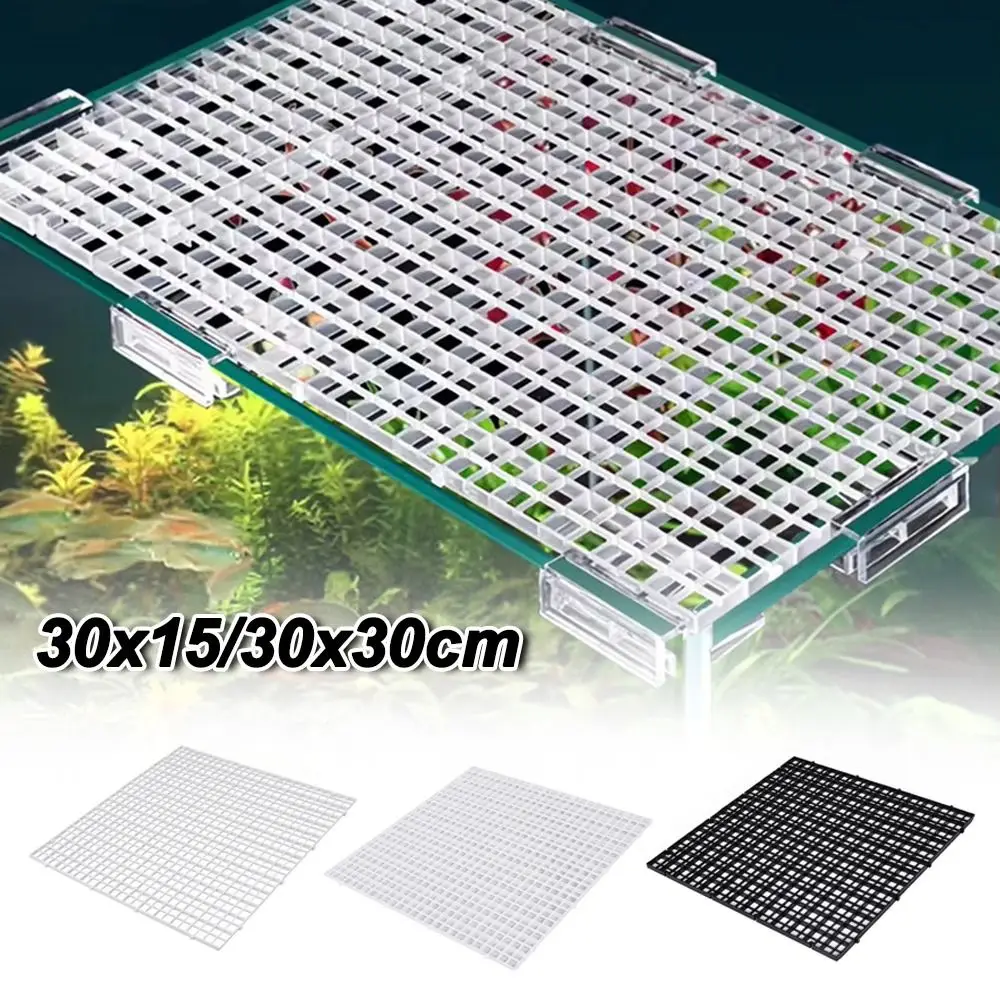 Durable 30x15/30x30cm Fish Tank Isolation Plate Detachable Spliceable Hollow Grid Divider Plate Bottom Filter Plate for Aquarium view 4