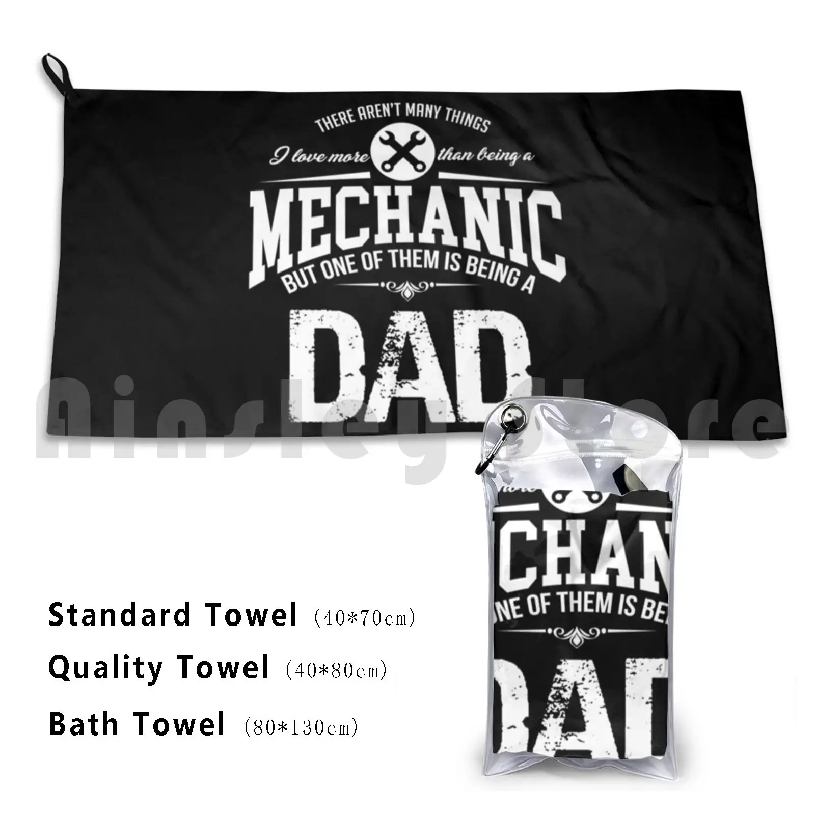 Towel Mechanic Dad Shirt , Fathers Day Shirt , Mechanic Gift , Fathers Day Present