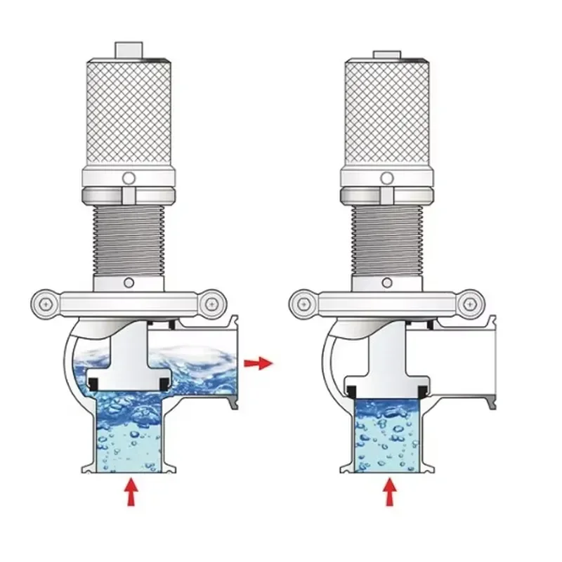 TIR Clamp Safety Valve Pressure Relief Valve Overflow Valve Sanitary Food Grade TC Adjustable Pressure Spring Pressure Relief