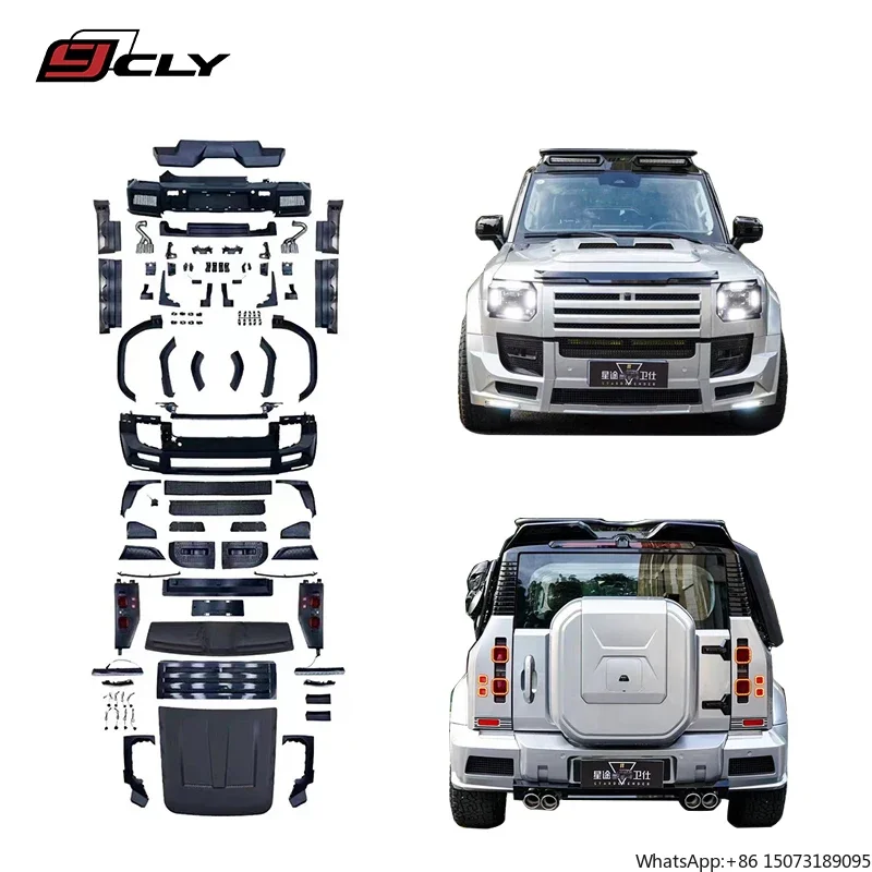Car Bumper for Jetour T2 Upgrade Star Defender Wide Body Kit Bumper Hood Taillight Spoiler Fender Flare Exhaust Pipe