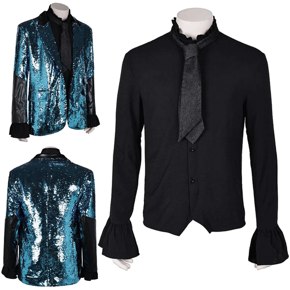 Fantasia Band Ghost Cosplay Performance Clothing 2024 Movie Rite Here Rite Disfraz Costume Men Halloween Carnival Party Clothes