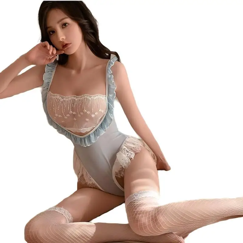 

Sexy and Cute Conjoined Maid Passionate Temptation Bow Opening Skirt Maid Uniform Temptation Role Playing Set