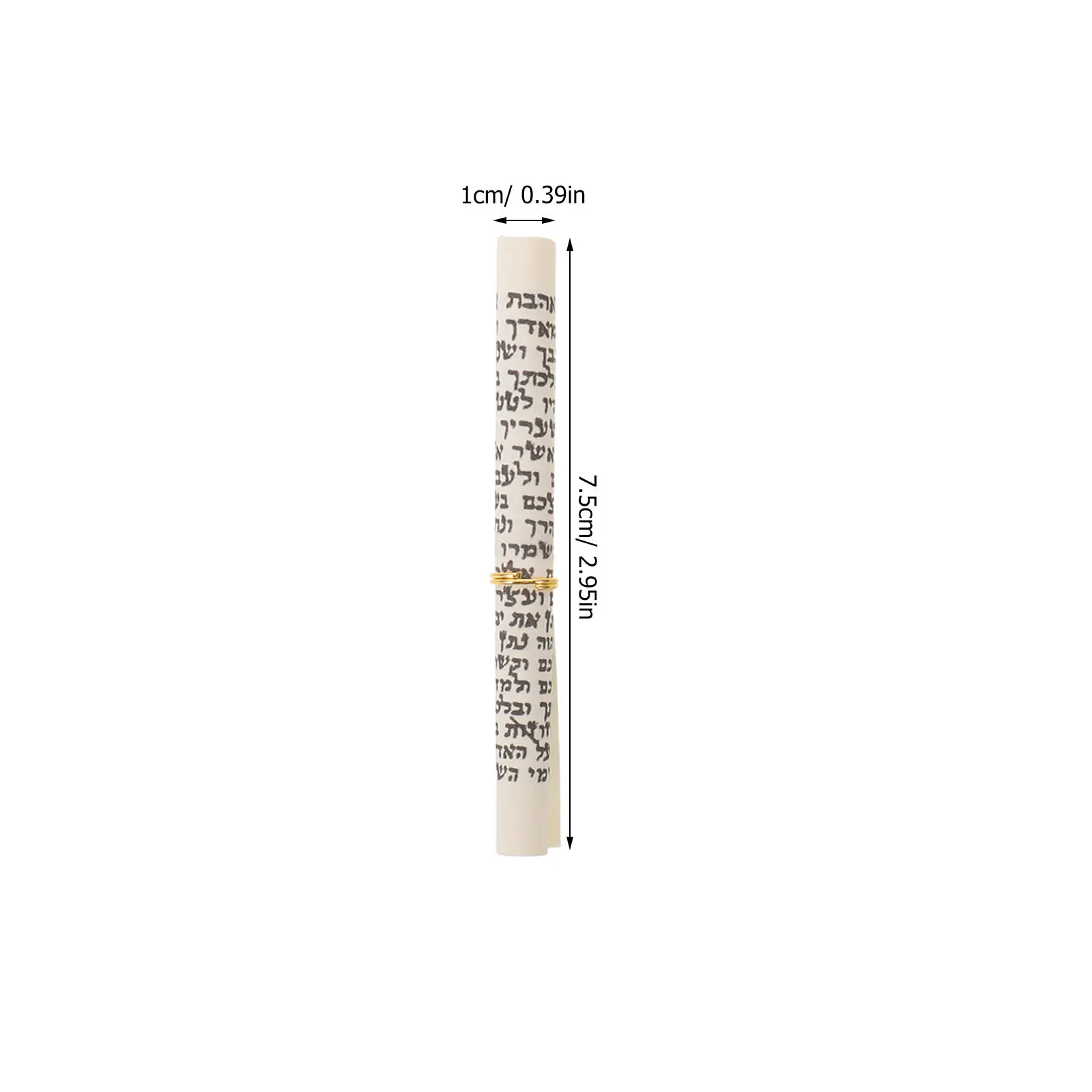 10Pcs Kosher Mezuzah Scroll Hebrew Bible Blessing Doorpost Scripture for Home Entrance Spiritual Protection Jewish Religious