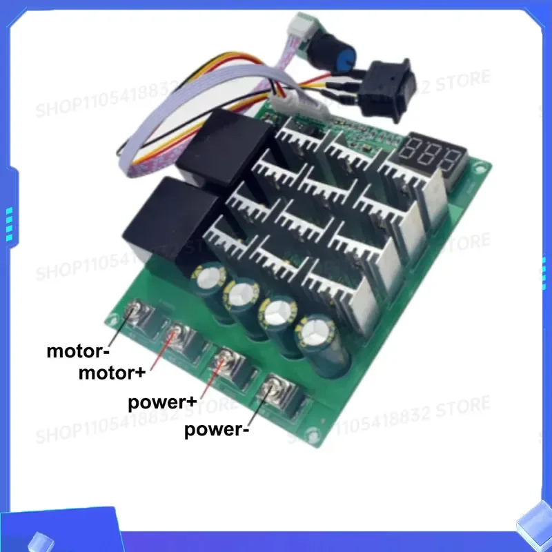 for 8-Tube Parallel Forward Reverse Bidirectional Toggle Switch 10V-36V Digital Display Motor Speed Controller DC Motor