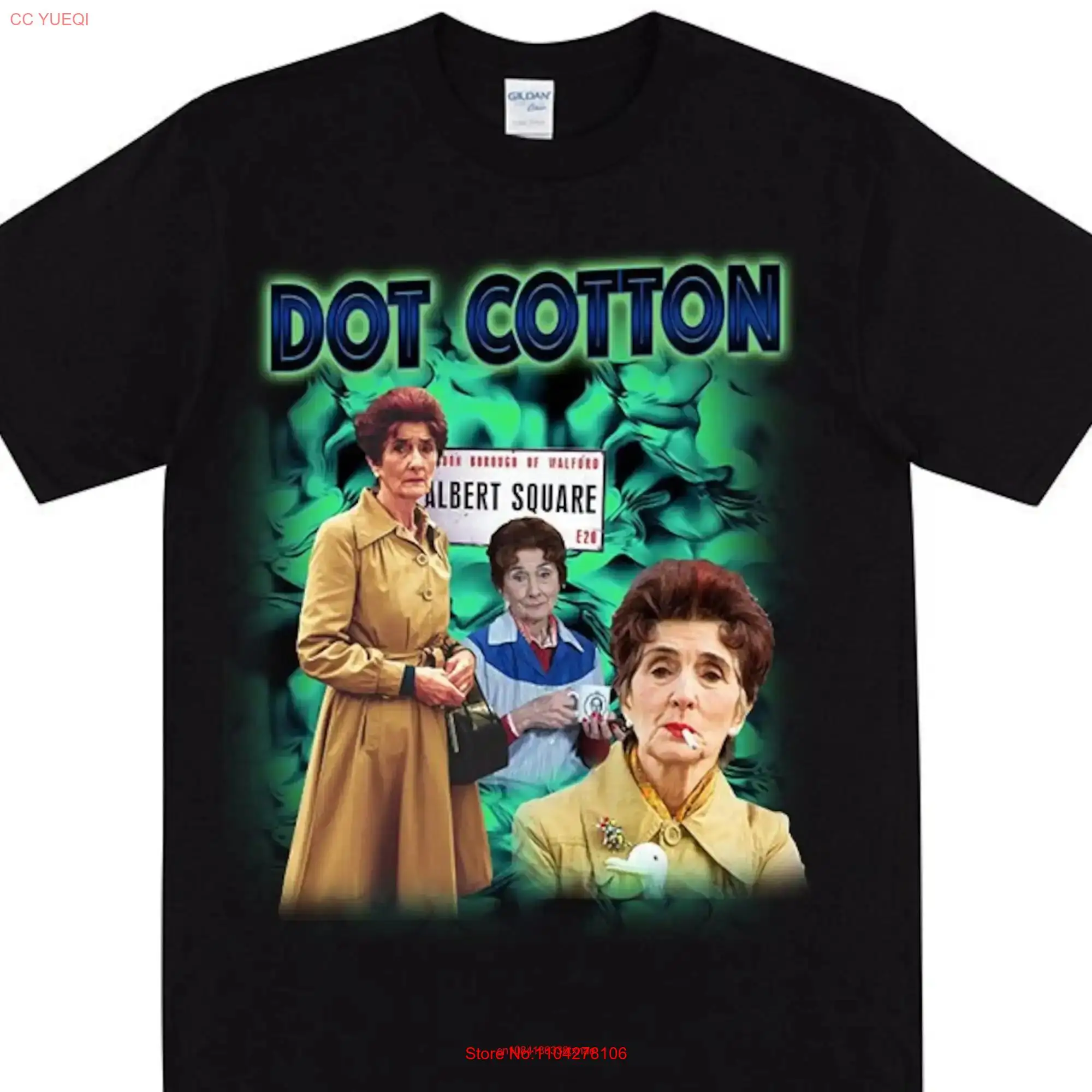 DOT COTTON Homage T shirt For Eastenders Fans With Funny Smoking Women long or short sleeves