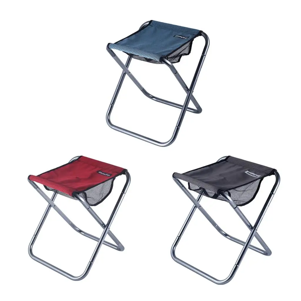 Mini Portable Folding Stool,Folding Camping Stool, Outdoor Folding for BBQ,Fishing,Travel,Hiking,Garden,Beach, 33x36x40cm