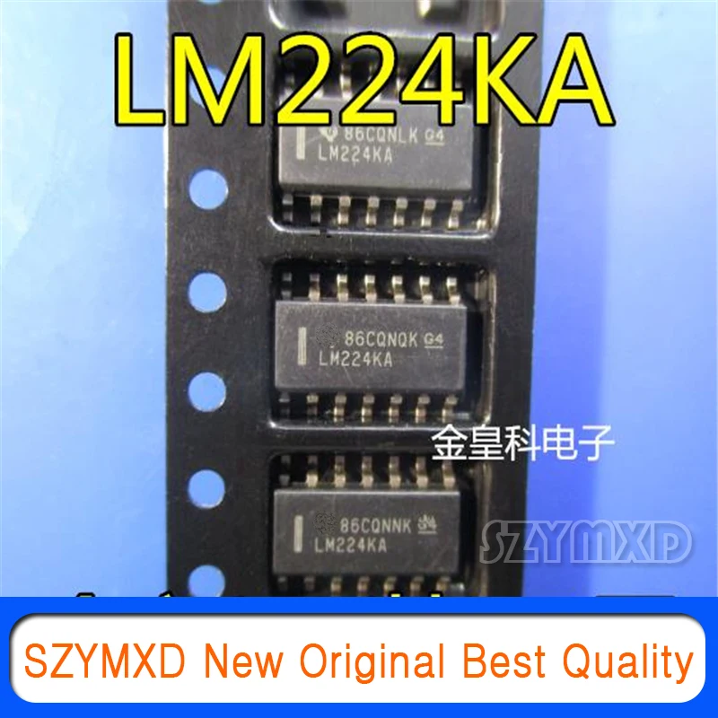 오리지널 LM224KADR, LM224KA 패치, SOP14 OP 앰프, 10 개/로트, 신제품
