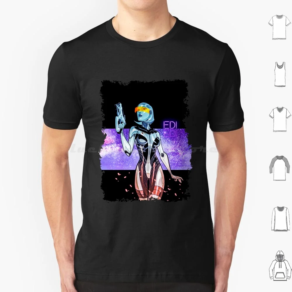 Mass Effect-Edi T Shirt Men Women Kids 6xl Mass Effect Shepard Video Games Normandy N7 Bioware Commander Shepard Gaming Femshep