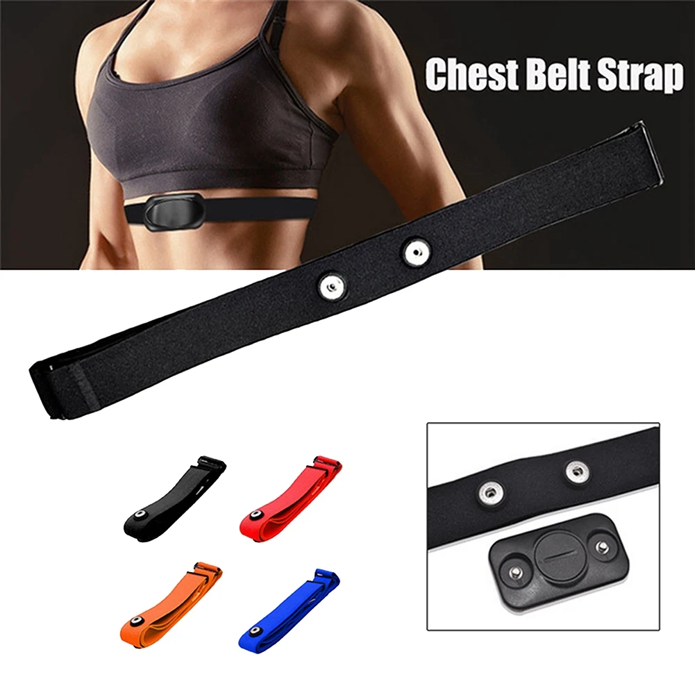 Heart Rate Belt Chest Strap for Mount Heart Rate Sensor Monitor Elastic Soft Strap Band Orange