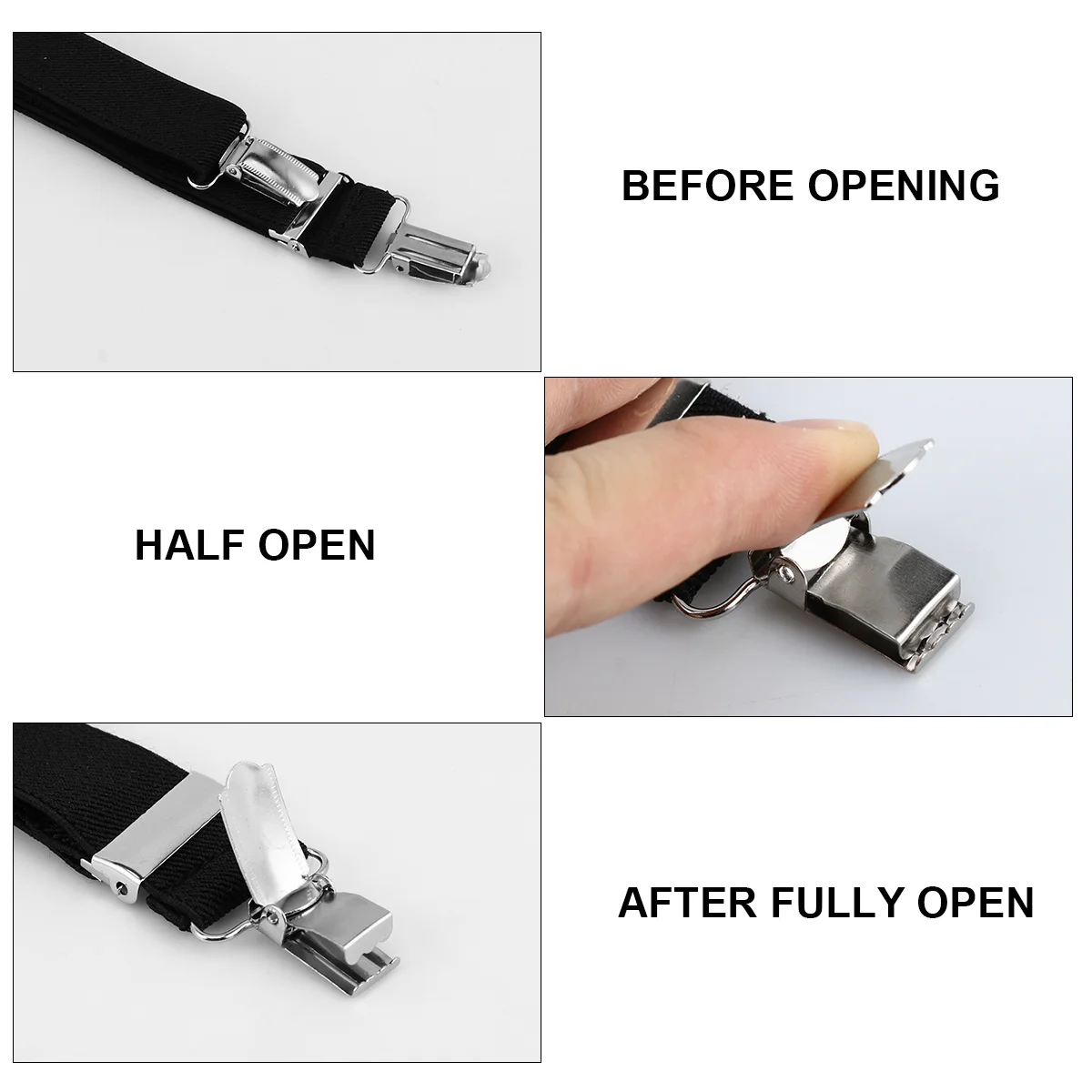 

2pcs Glove Clip Children Adjustable Elastic Gloves Catcher For Winter Outdoor Mittens Clip Hat Hanger Gloves Holder Black