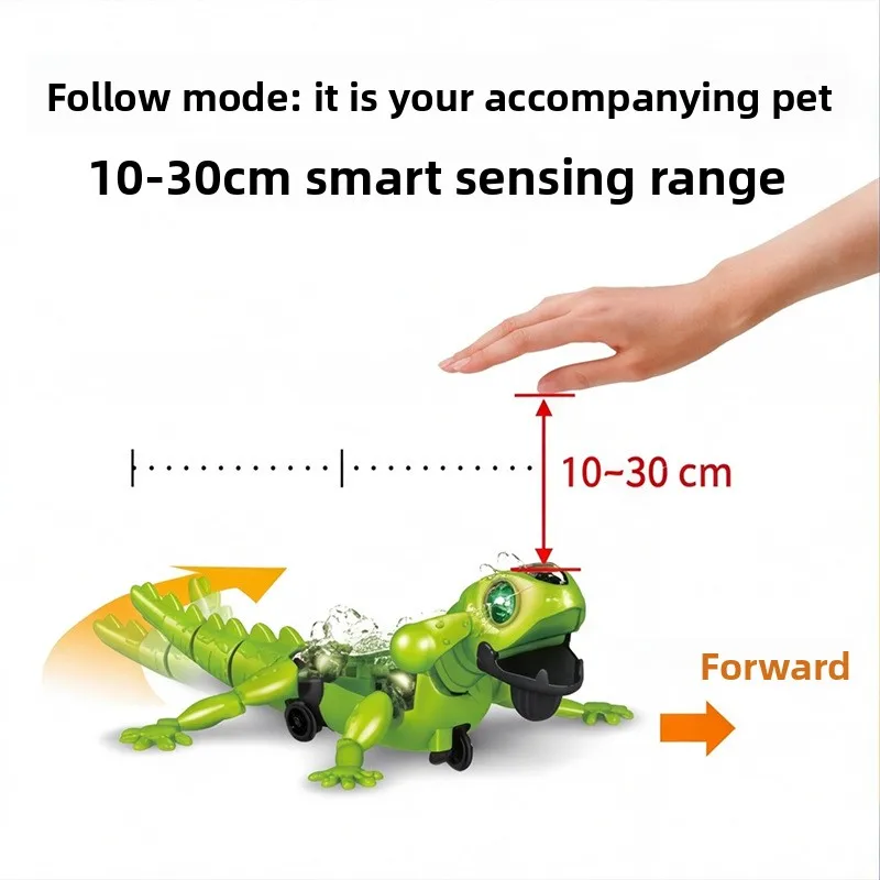Kit de Robot Lagarto Inteligente DIY, Juguete Educativo STEM con Modo de Seguimiento y Evitación de Obstáculos, Kit de Construcción Científica para Niños