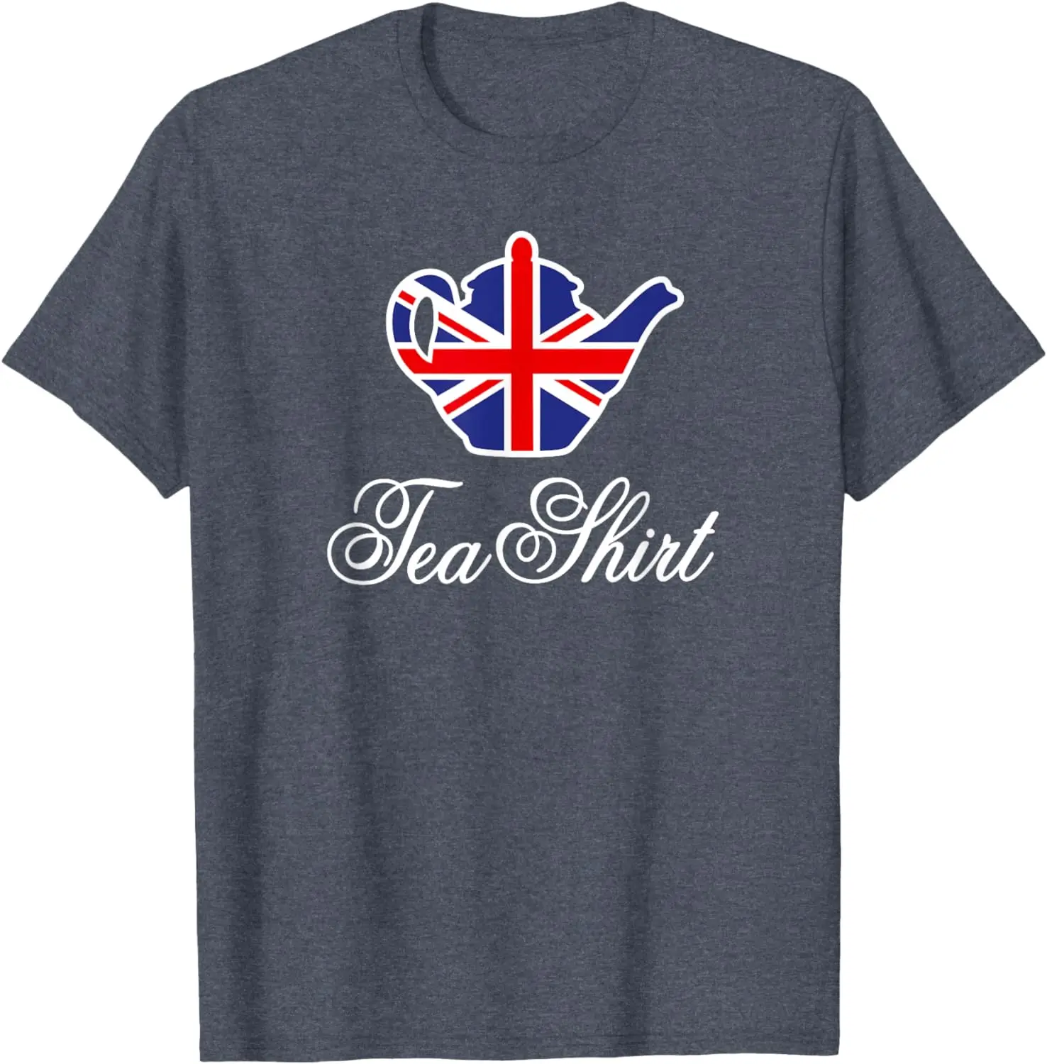 Funny British Tea Shirt UK teapot Union Jack flag tea pun T-Shirt