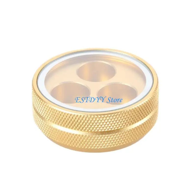 

G6DE Three Hole Snooker Cue Tips Storage Case Billiards Cue Tip Storage Box