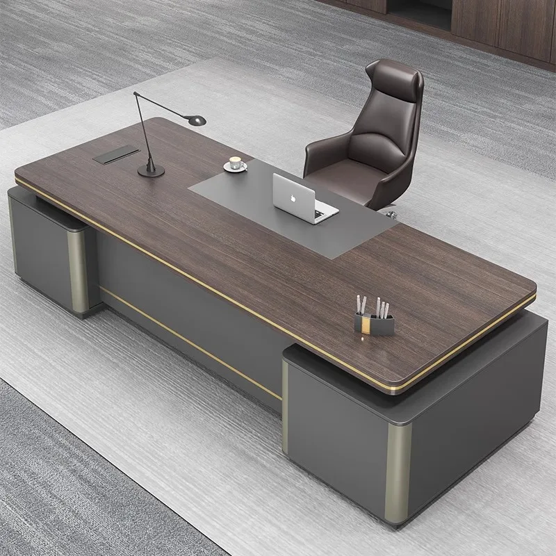 Atmospheric Vintage Office Desk President Convenience Cabinet Mobile Office Desk Saving Space Office Furniture Skrivbordet XYOD