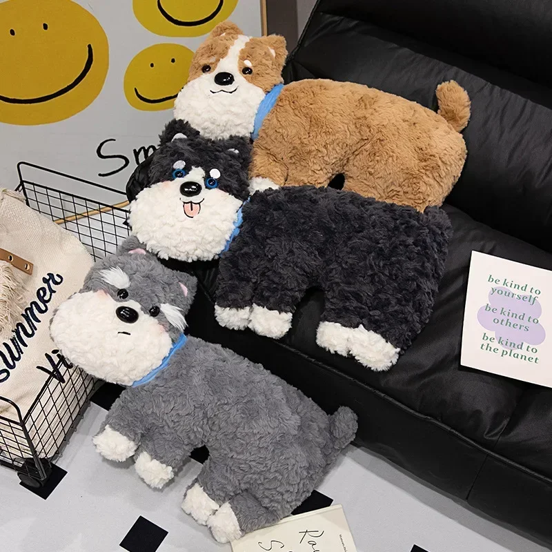 

Лидер продаж, плюшевая игрушка с милой собакой, мягкая кукла Kawaii, детские игрушки, подарок на день рождения для девочек, пушистые куклы с животными, размер 50 см
