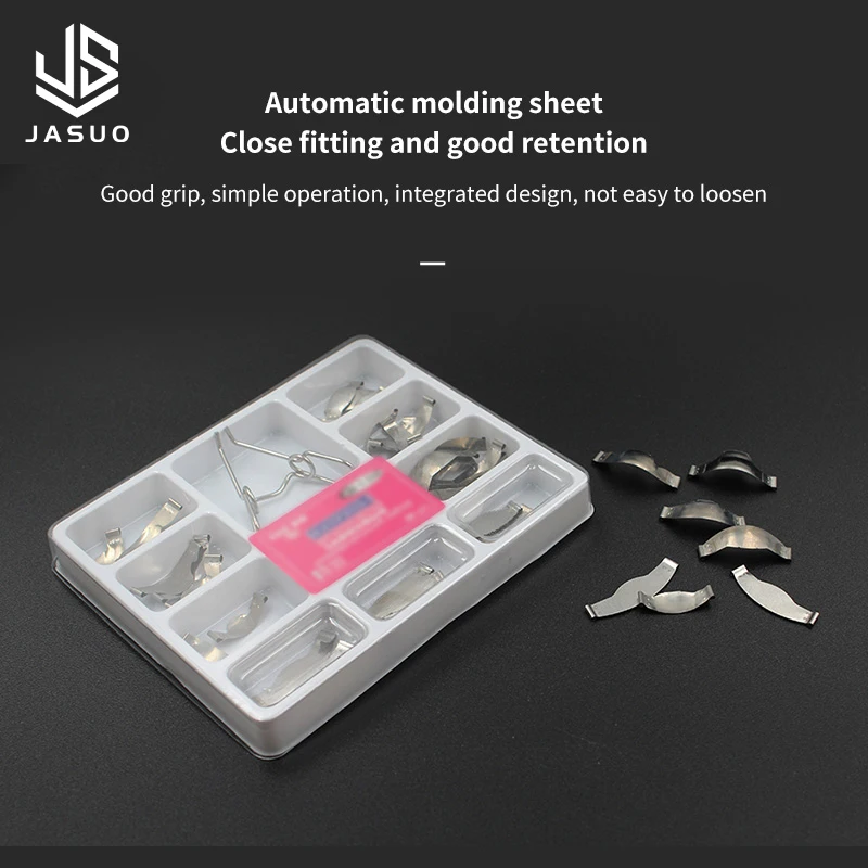 100pcs Dental Sectional Matrices Matrix Contoured System Metal Dentistry Resin Clamping Seperating Ring Autoclavable Dental Tool