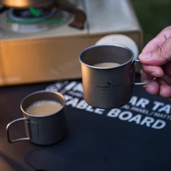 Boundless Voyage Titanium Mini Coffee Cup Espresso Cup Ultralight 120ml & 180ml Tea Cup Wine Mug Outdoor Camping Drinkware