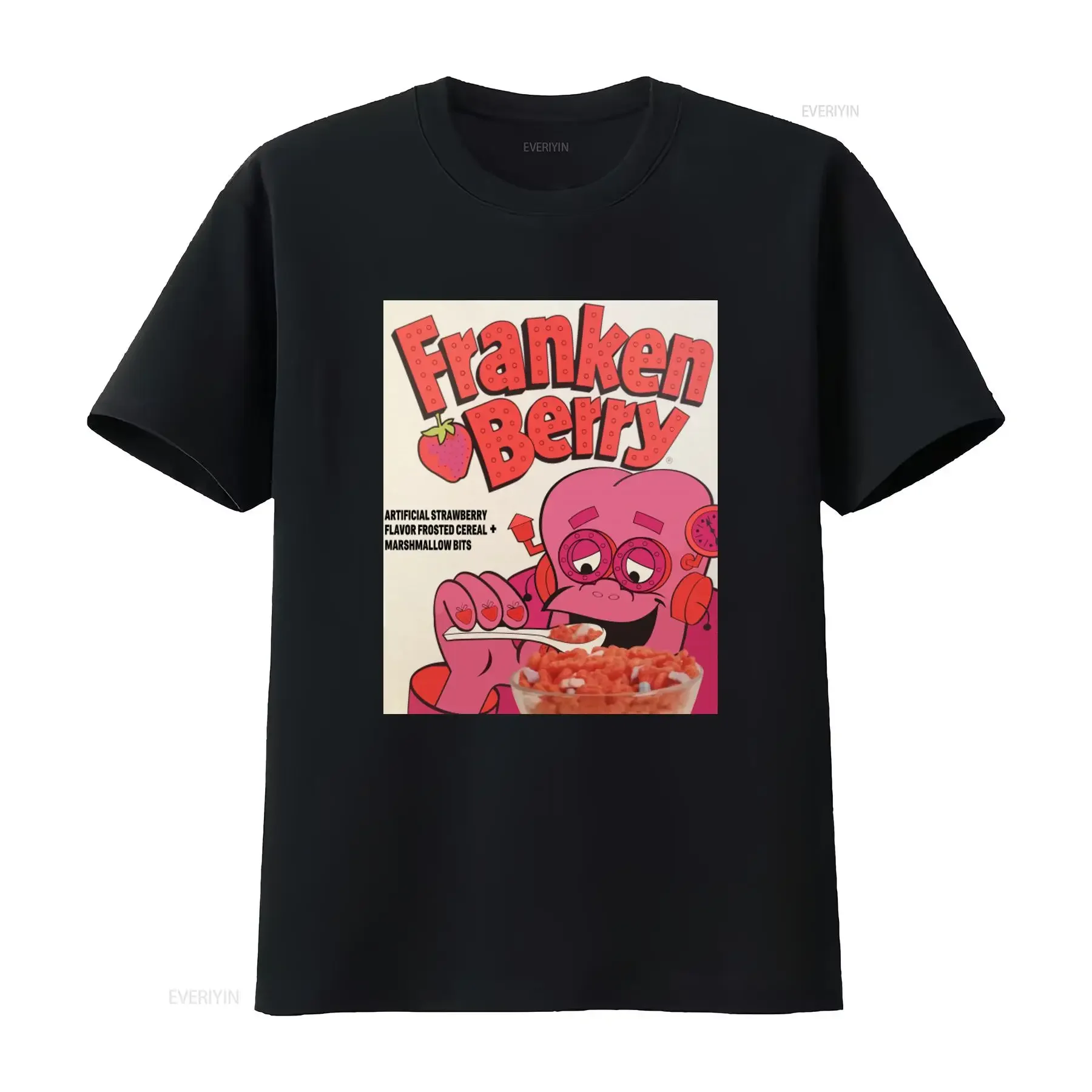 Halloween Frankenberry T Shirt Vintage Retro Cereal Aesthetic Distressed Strawberry Flavor Frosted Marshmallow Bits vintage