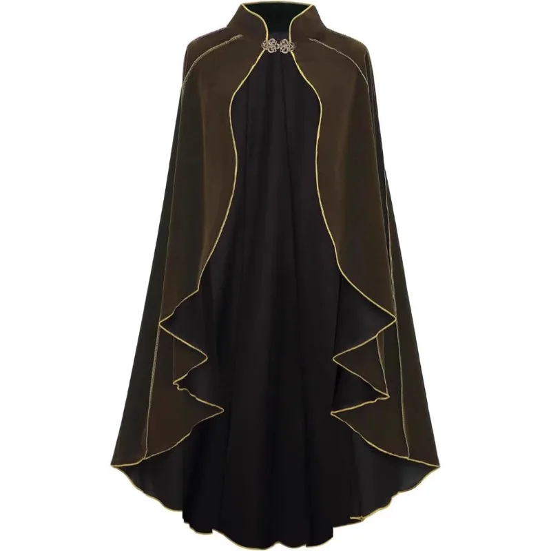 

Мужской костюм-накидка для косплея: средневековый плащ, вампирский/пиратский халат, старинный костюм рейнджера. Карнавальный наряд для взрослых мужчин и женщин.