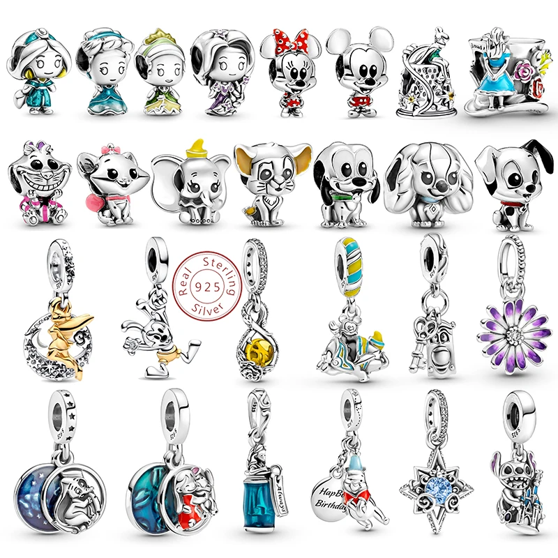 

Стерлингового Серебра 925, осьминог, морской черепаха, дельфин, океан, синий циркон, подвески, подходят для пан, оригинальный браслет, кулон, ювелирные изделия для женщин