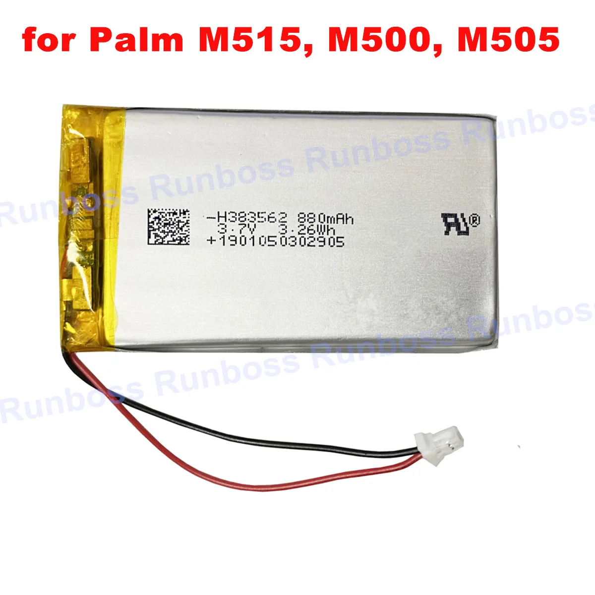 

Аккумулятор емкостью 880 мАч для Palm M515, M500, M505, для IBM WorkPad c500, 8602-10U,UP383562A S3261 ICF383461 PA1371 LAB363562B IA1TB12B1
