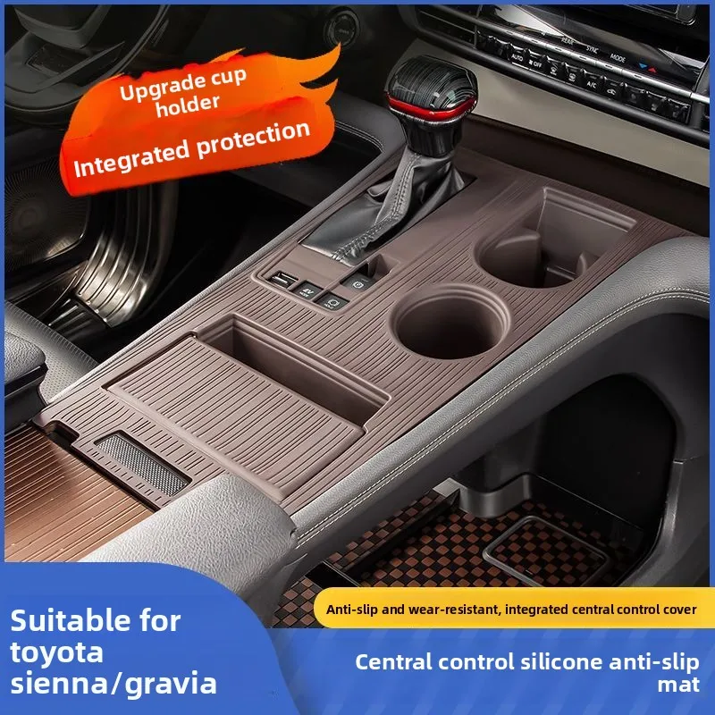 for-toyota-xena-central-control-panel-silicone-pad-modified-senna-non-slip-pad-gryvia-interior-accessories