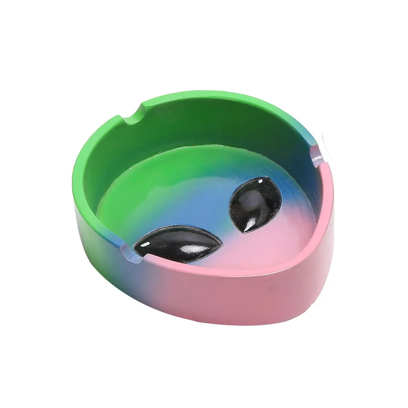 الديكور منضدية منفضة سجائر الراتنج الغريبة بولي حجر الحاويات الرجعية خمر المنزل مكتب بار زخرفة الحرف اكسسوارات التدخين #5