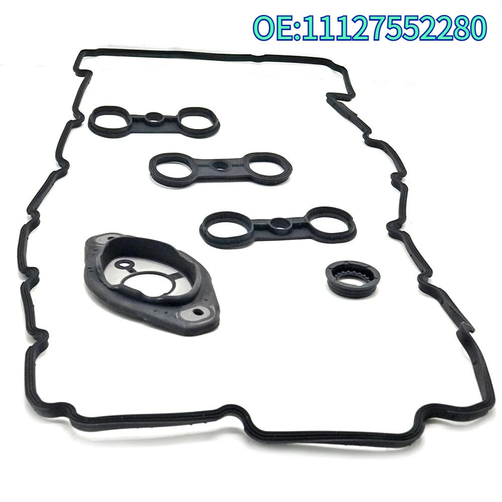 Original High quality New For 2Pcs 11127552280 Valve Cover Gasket Kit for N52 E60 E82 E88 E90 E91 E92 E93 X3 X5 Z4 3.0L