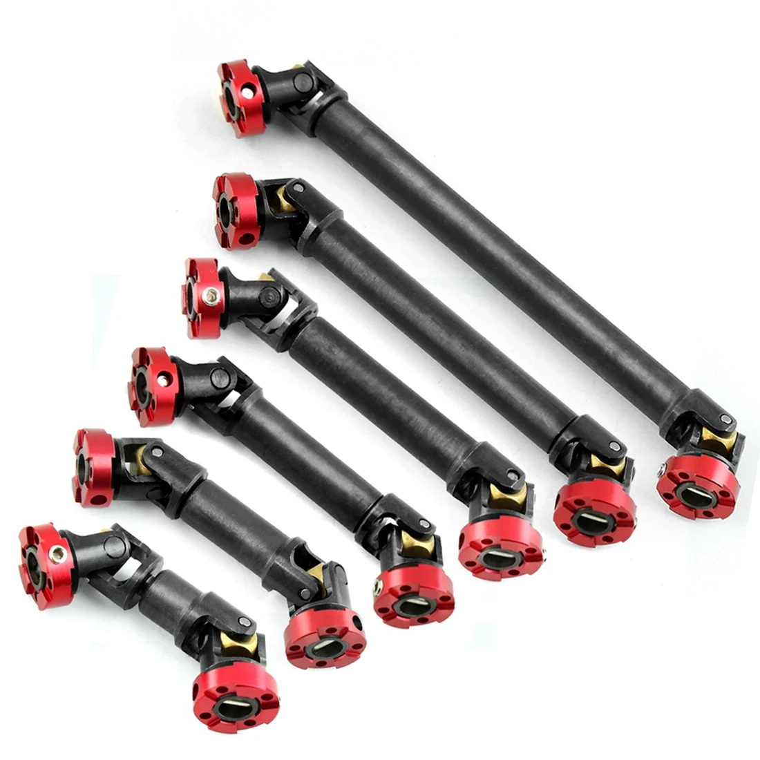 Steel Flange Drive Shaft CVD for 1/10 RC Crawler Axial SCX10 Traxxas TRX4 D90 Redcat GEN8 1/14 Tamiya Tractor Truck,2