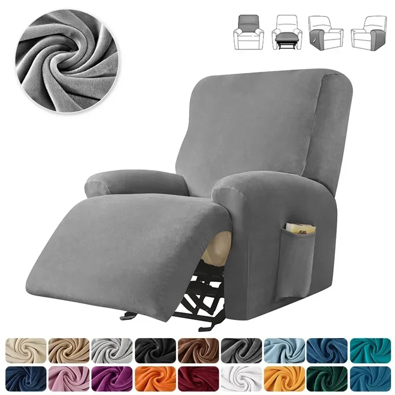 

1 Seater Recliner Sofa Covers Elastic Armchair Case Sofa Cover Anti-Dust Non-Slip Cover Furniture Protective Covers