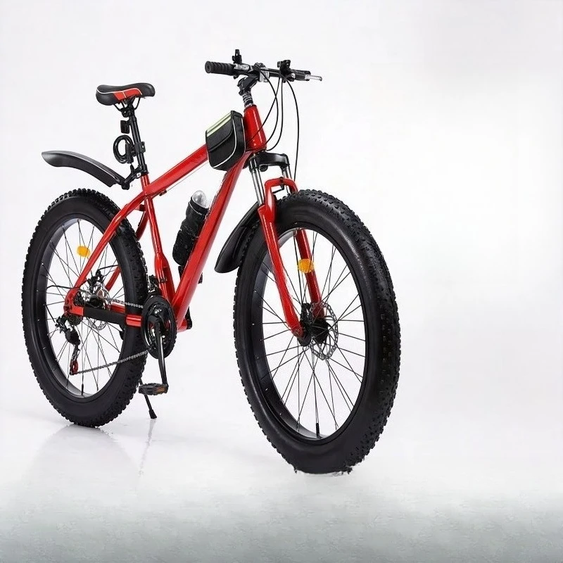 BRSnow And Beach Bike With Large Tires, Variable Speed Mountain Bike, Wholesale, Dual Disc Brakes, Shock Absorption, In Stock 26