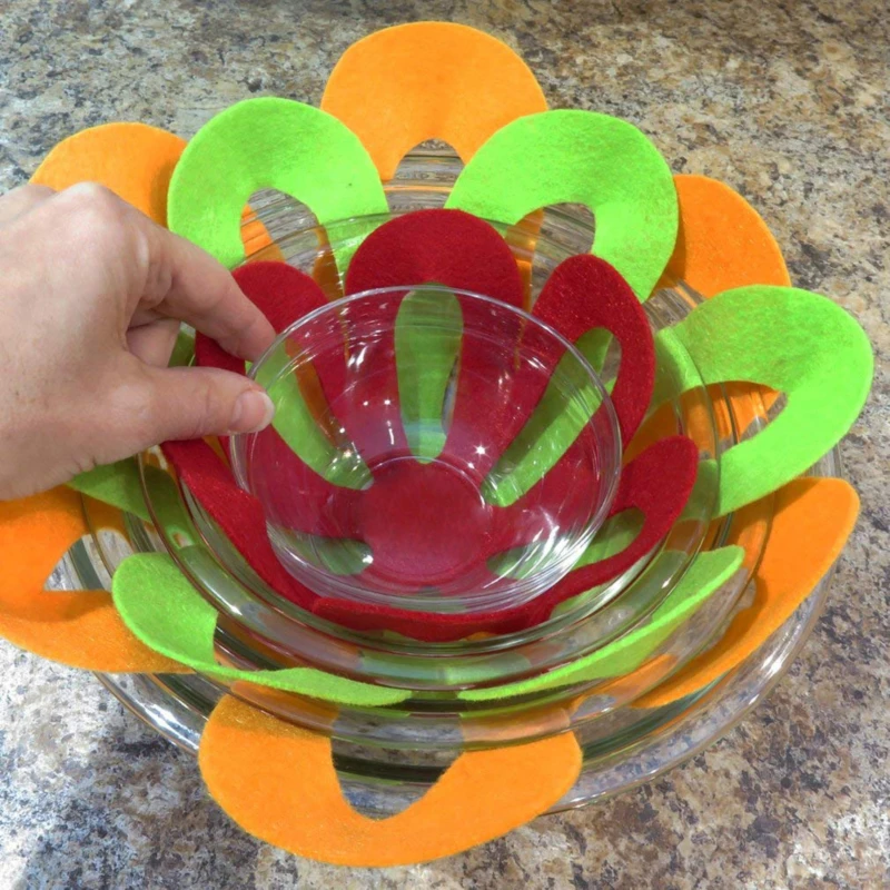Pot and Pan Protectors Set of 6, Pot Dividers Pads/Stacking Pan Protectors/Pan Separators Pads for Protecting and Separating