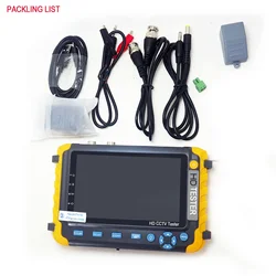 Professional 5INCH IV8W/ IV8C/ IV5 8MP Camera Tester AHD TVI 4MP CVI Analog Security CCTV Tester Monitor VGA HDMI UTP Cable Test