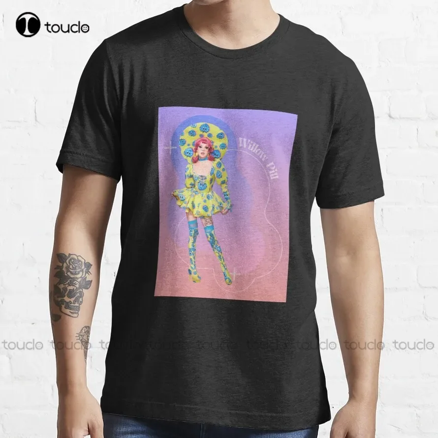Willow Pill Iii Sticker T-Shirt Rupaul'S Drag Race Blue Shirts For Men Custom Aldult Teen Unisex Digital Printing Tee Shirts Tee