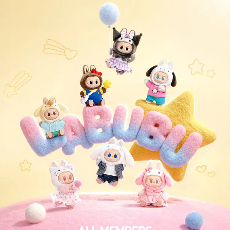 

В наличии Оригинальные фигурки POP MART Labubu THE MONSTERS SANRIO CHARACTERS Blind Box, подлинные классические куклы HELLO KITTY, игрушки, подарок на день рождения