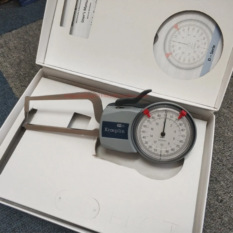 Wall thickness gauge of inner and outer diameter caliper pipe, thickness ruler D2R20S D2R20