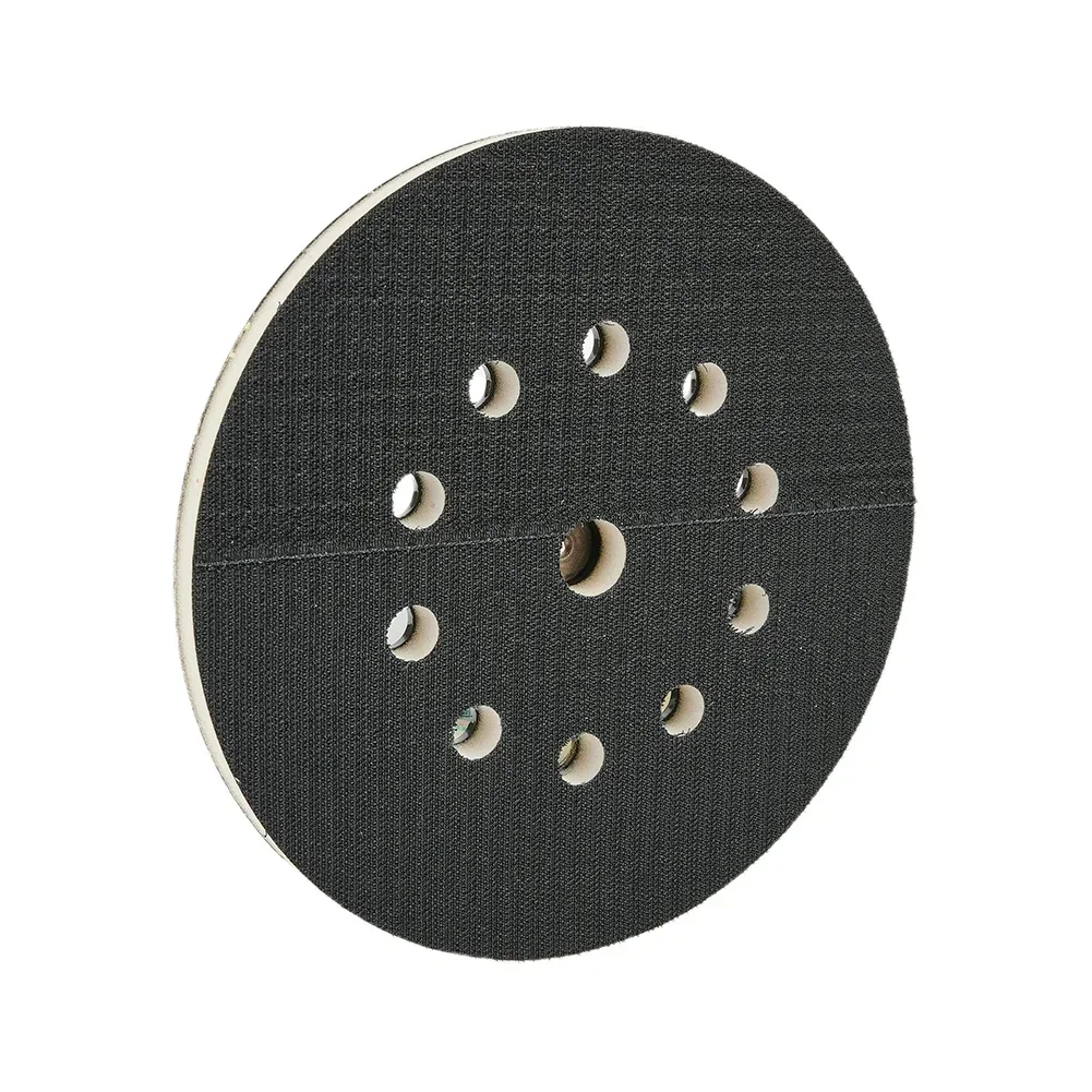 Backup Pad Polishing Pad Tools 10 Hole 9 Inch Accessories Black Parts Replacements Sanding Disc For Drywall Sander