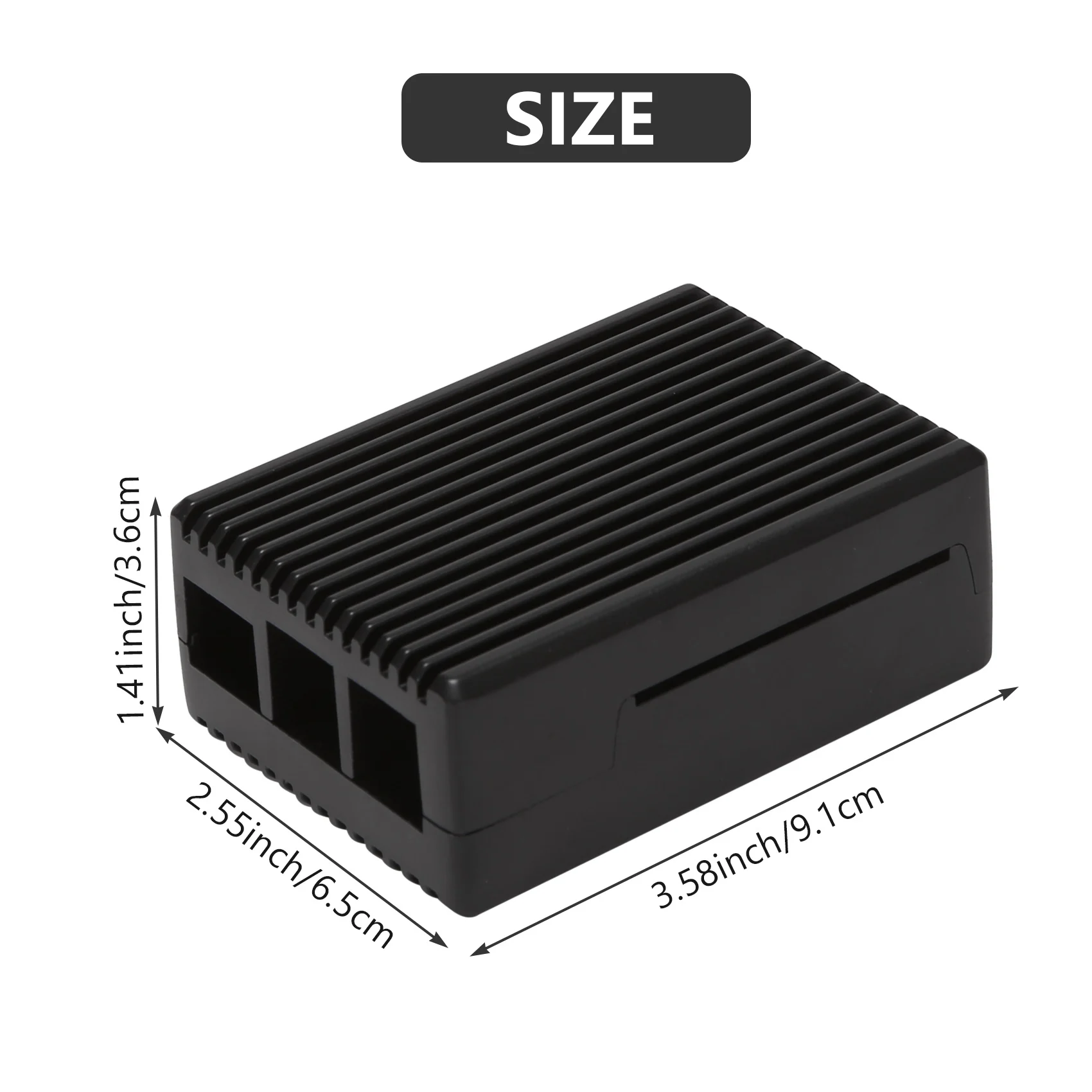 

3 Model B Aluminum Alloy Case Passive Cooling Shell Metal Enclosure Heat Dissipation For Raspberry Pi 3B/3B+