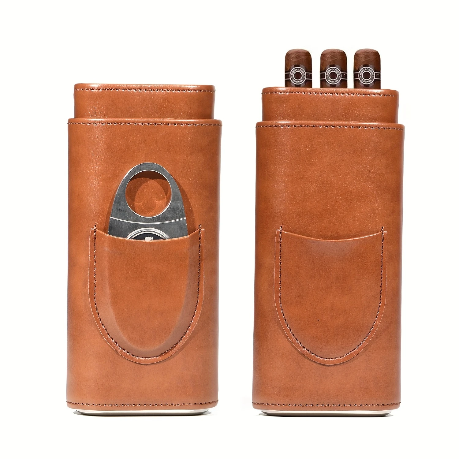 Luxurious Cedarwood Cigar Case with Holder - Ideal for Travel and Home - Practical Solution for Storage and Maintenance