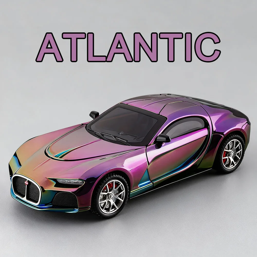 1:24 Atlantic SLR Auto's Legering Modellen Diecast Speelgoed Wiel Trek Miniatuur Supercar Deuren Geopend Voertuigen Kind Volwassen Cadeautjes