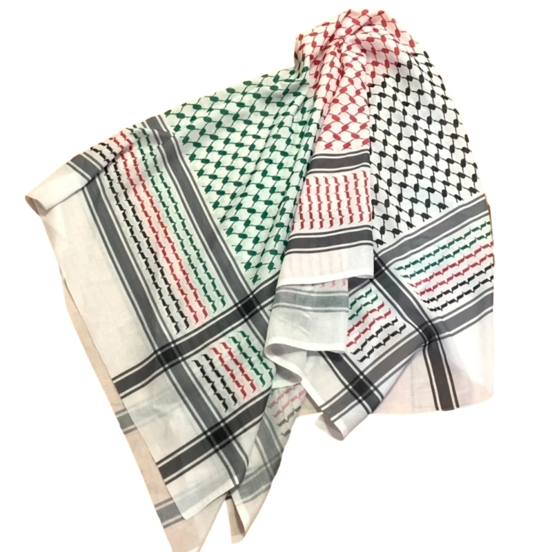 

Houndstooth Palestine Scarf Outdoor Activities Adventure Turban for Adult Unisex