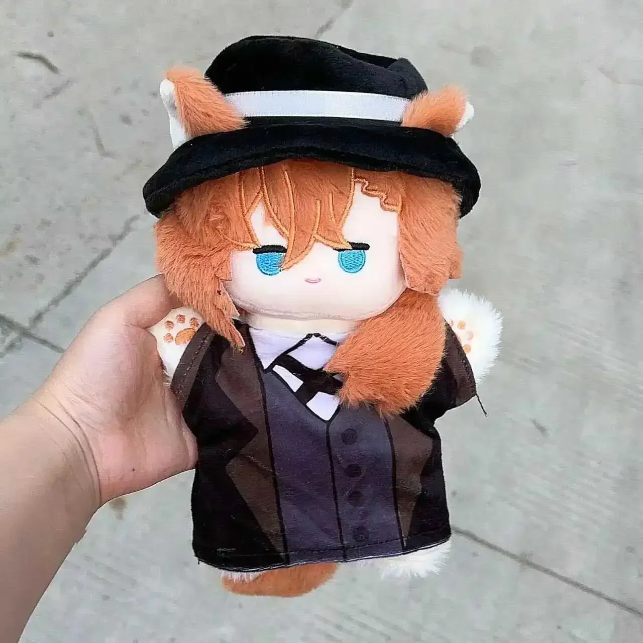 Anime Role Nakahara Chuya Ryunosuke Akutagawa Osamu Dazai Edogawa Rampo  Cosplay Hand Puppet Doll Plush Movable Finger Toys 25cm