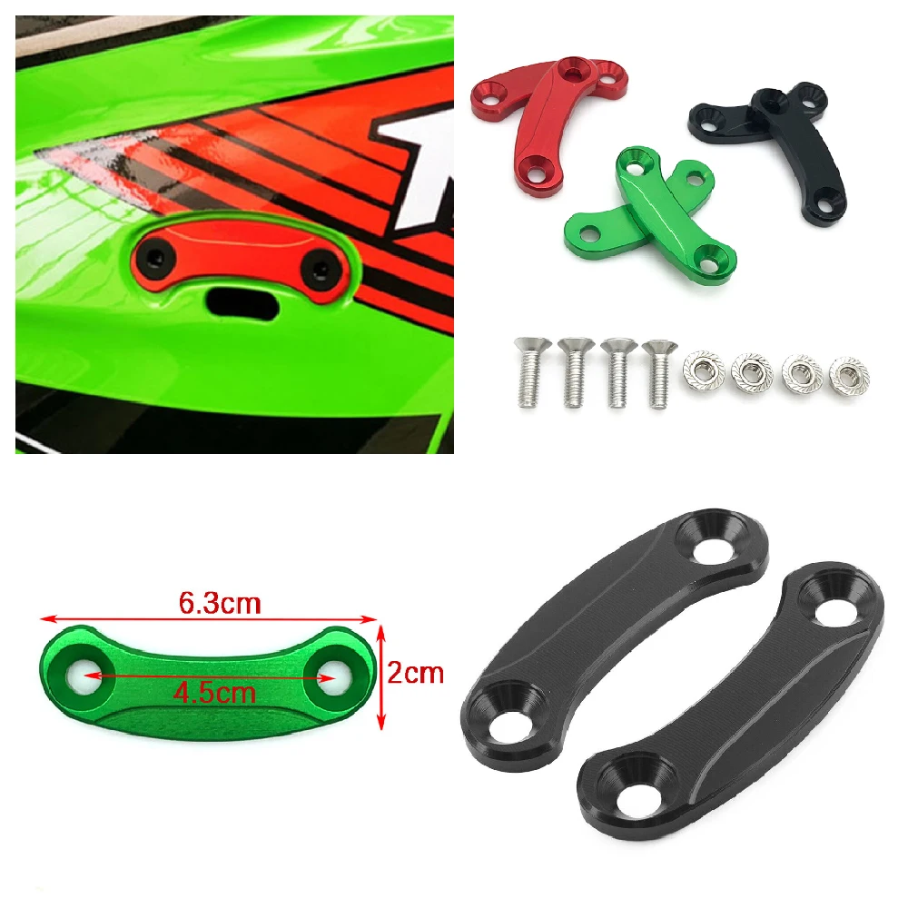 

Fits for Kawasaki ZX10R Ninja ZX-10R KRT ZX-10RR ABS 2017-2024 Motorcycle Mirror Block Off Plates Blanking Decorative Caps Kits