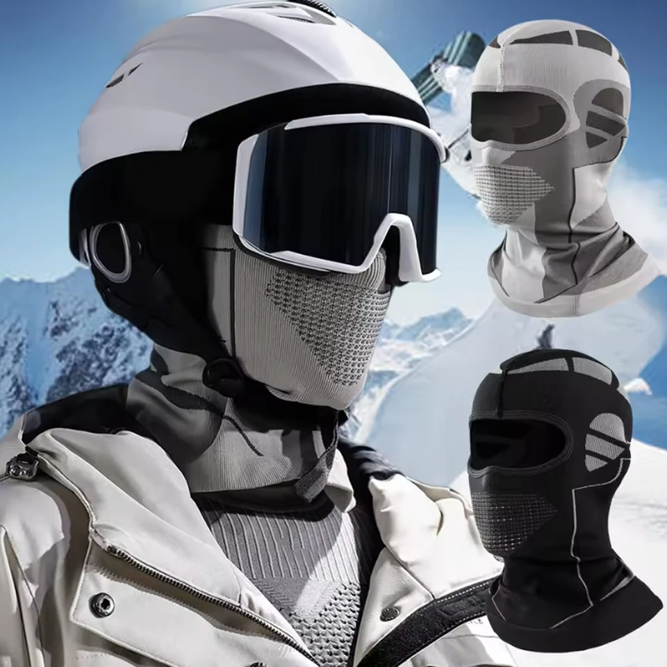 GTUBIKE NEUE Winter-warme Sturmhaube, Gesichtsmaske, Unisex, elastisch, atmungsaktiv, für Radfahren, Outdoor-Sport, Angeln, Laufen, Skifahren